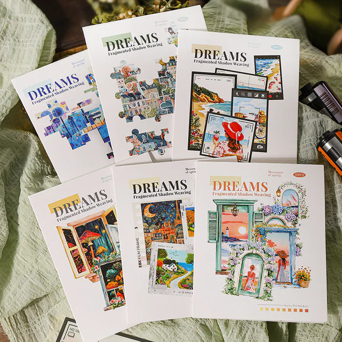 Dreams PET Stickers Dreams Fragmented Shadows Weaving