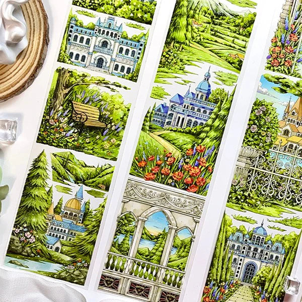 Scenery PET Tape Garden Castle Series