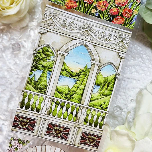 Scenery PET Tape Garden Castle Series