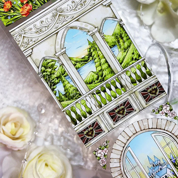 Scenery PET Tape Garden Castle Series
