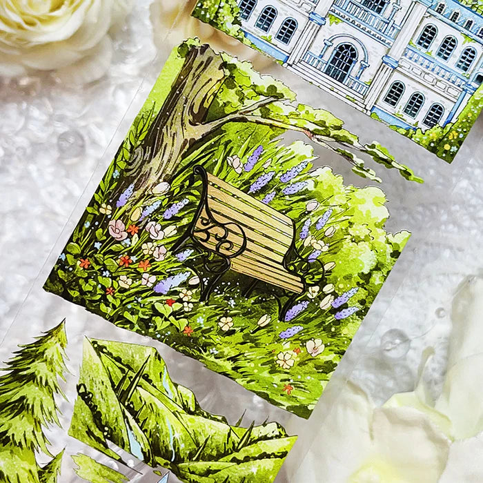 Scenery PET Tape Garden Castle Series