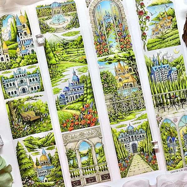 Scenery PET Tape Garden Castle Series