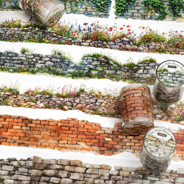 Scenery Tape Green Wild Flower Wall