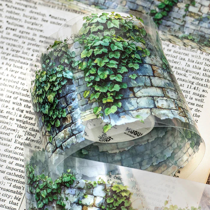 Scenery Tape Green Wild Flower Wall