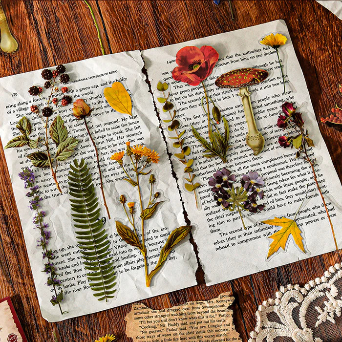 Vintage PET Stickers Linmist Echo Botanical Pack