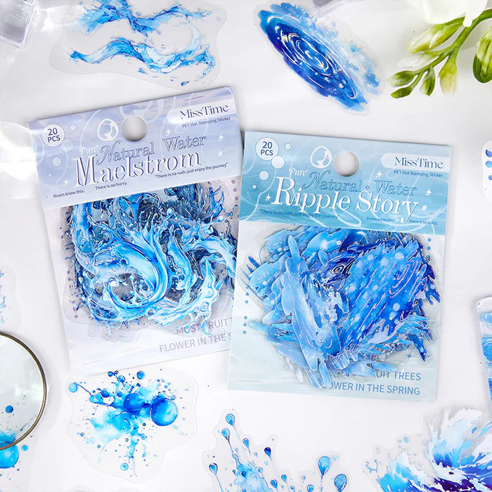Natural Water Series PET Hot Stamping Sticker