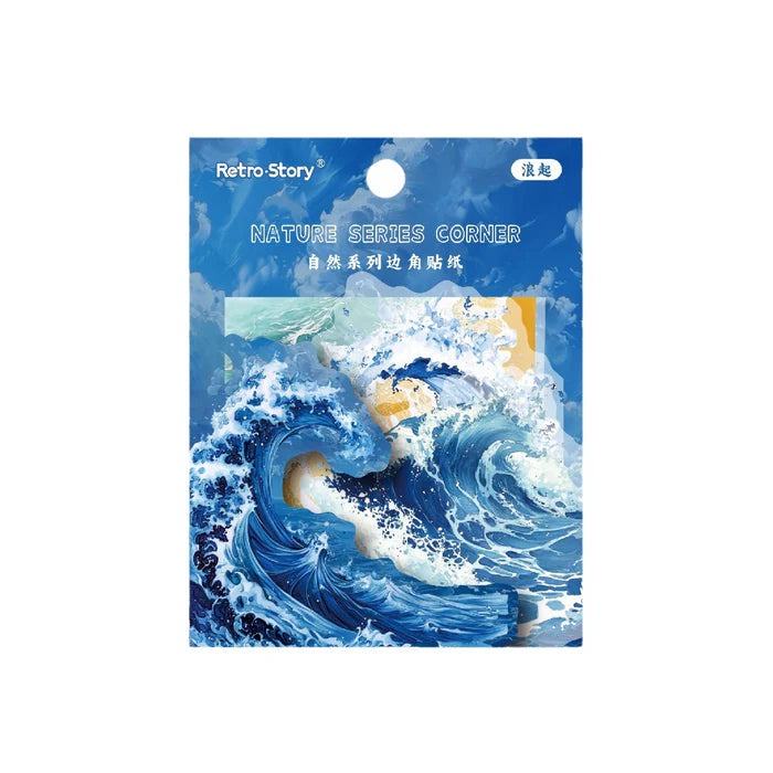 Nature Series PET Stickers Floral Forest Sky Ocean Elements