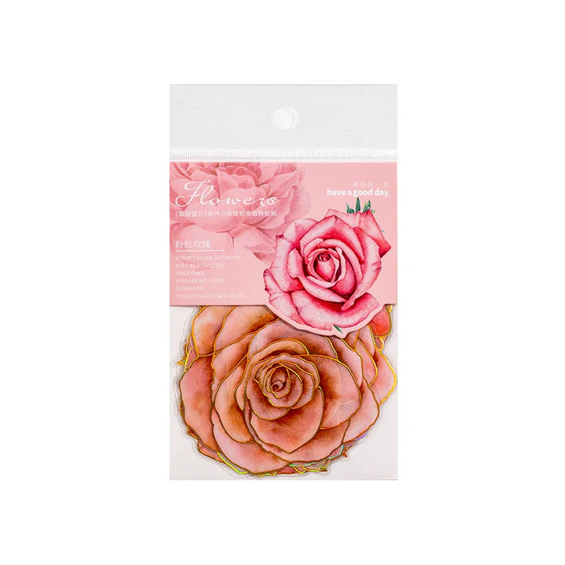 Blossom Flower Transparent Stickers
