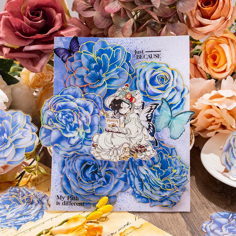 Blossom Flower Transparent Stickers