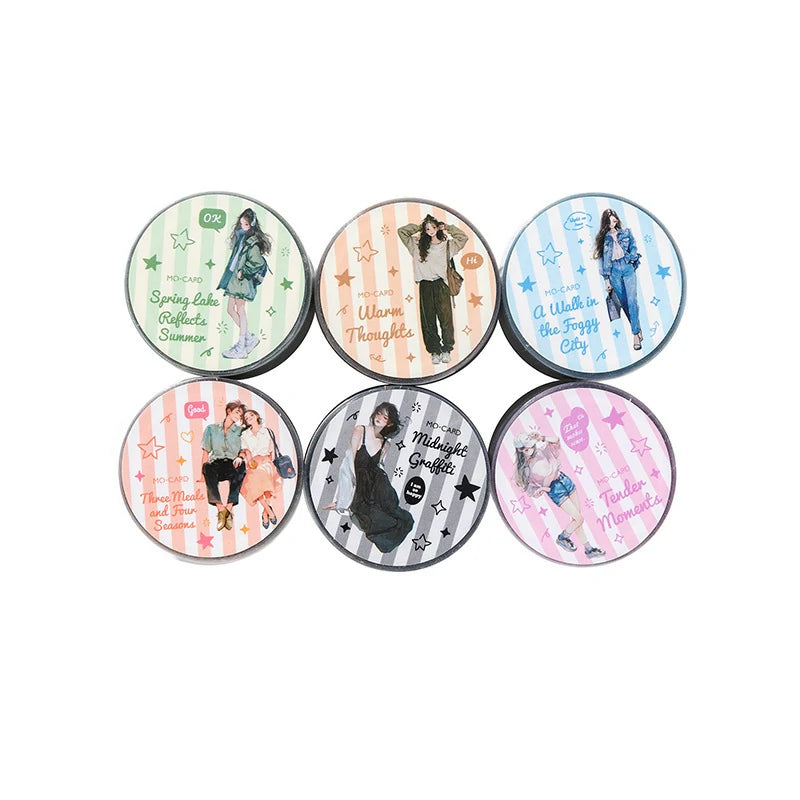 Watercolor Character PET Tape