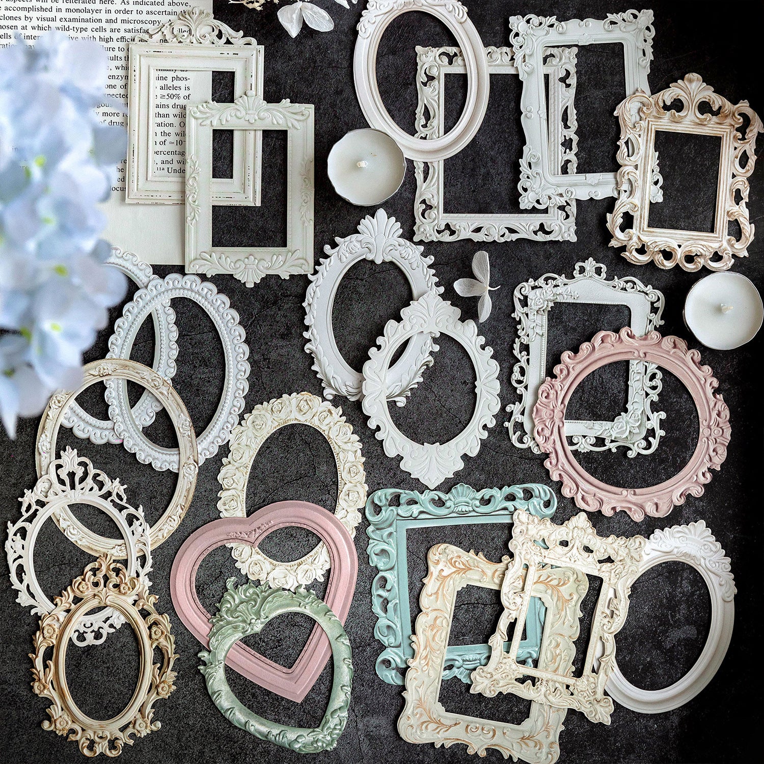 Cutout Flowers Frame Collage Card
