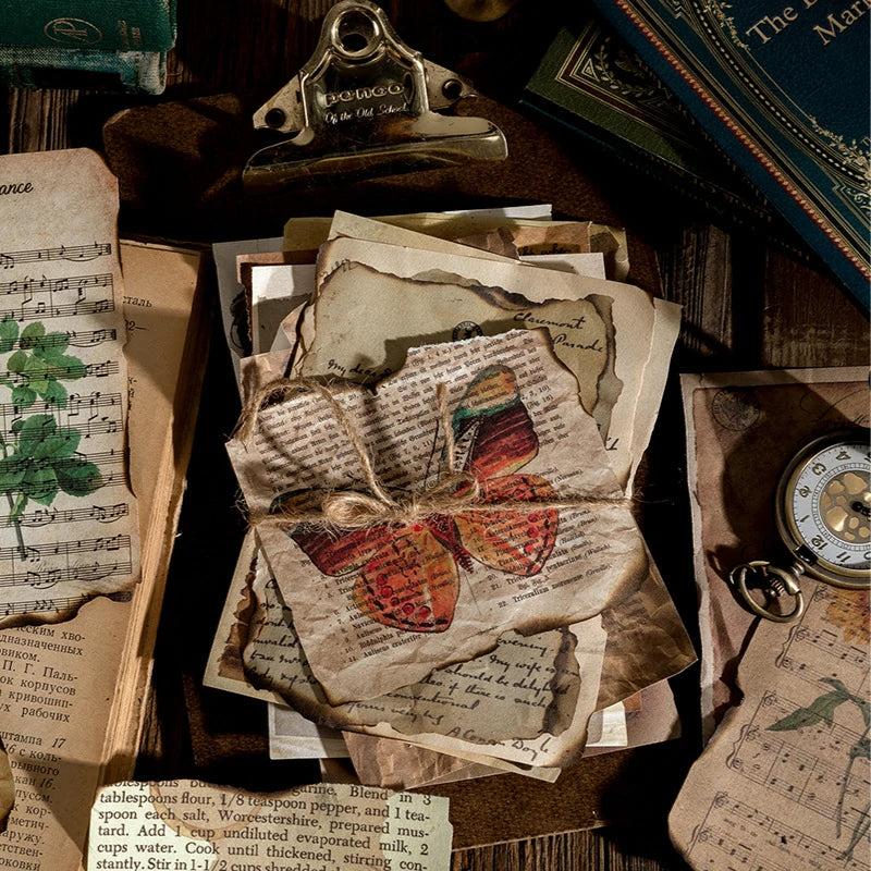 Loft Library Series Retro Journal DIY Collage Paper