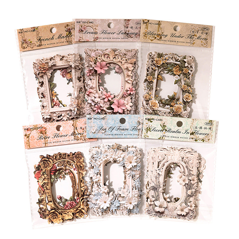Cutout Flowers Frame Collage Card