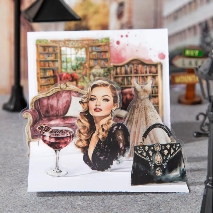 Fashion Stickers Paris Salon Journal Supplies