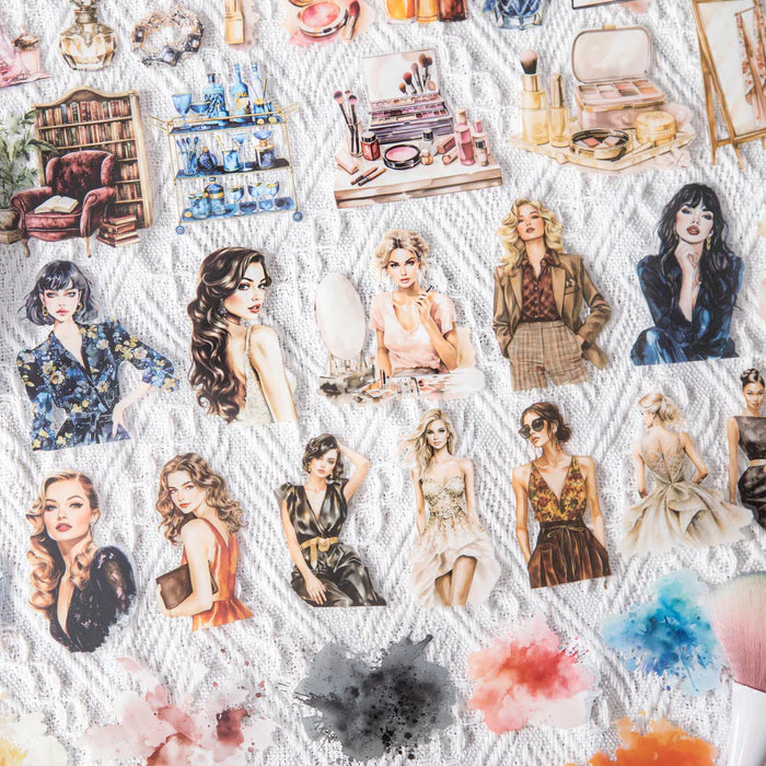 Fashion Stickers Paris Salon Journal Supplies