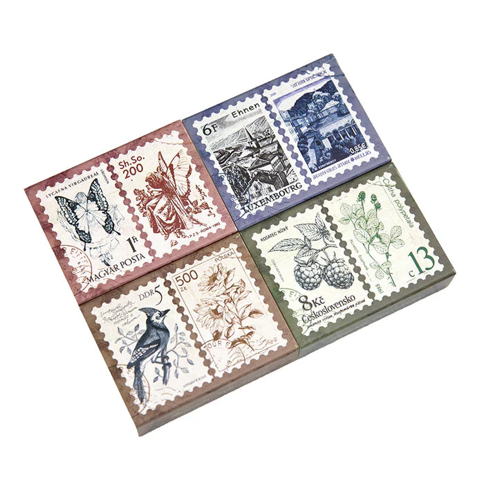 Romantic Washi Stickers Stamp Theme Floral Butterfly