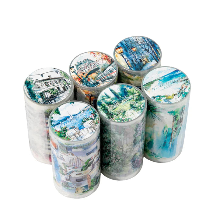 Scenery PET Tape Corner Of The World Journal Decor