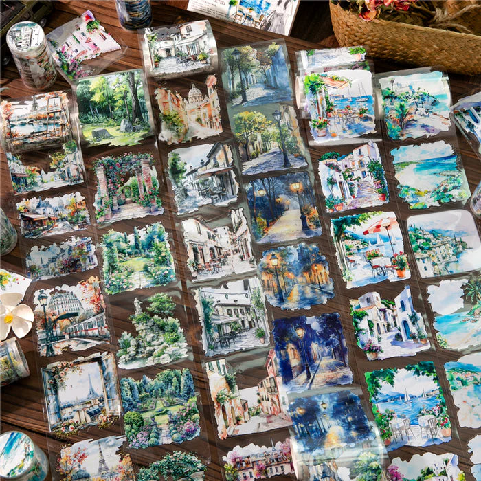 Scenery PET Tape Corner Of The World Journal Decor