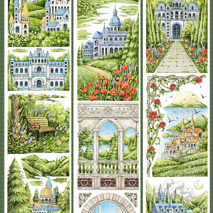 Scenery PET Tape Garden Castle Series
