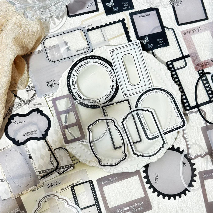 Time Frame PET Stickers for Journaling