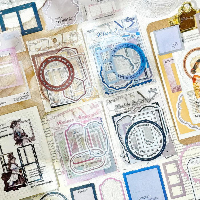 Time Frame PET Stickers for Journaling