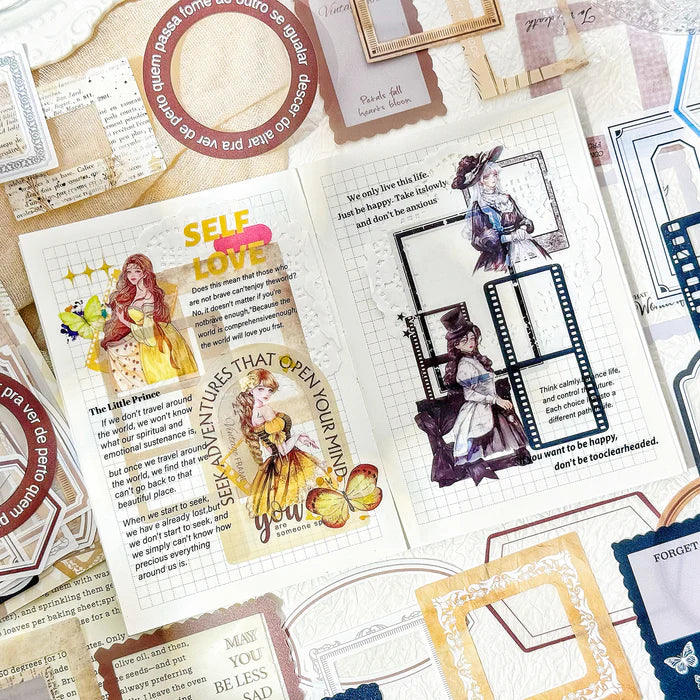 Time Frame PET Stickers for Journaling