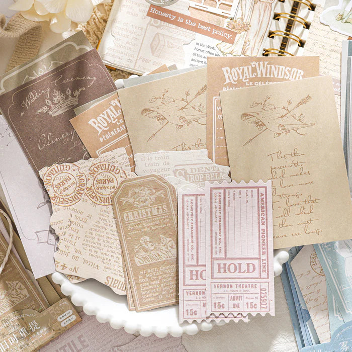 Retro Writing Paper Background Paper Years Series