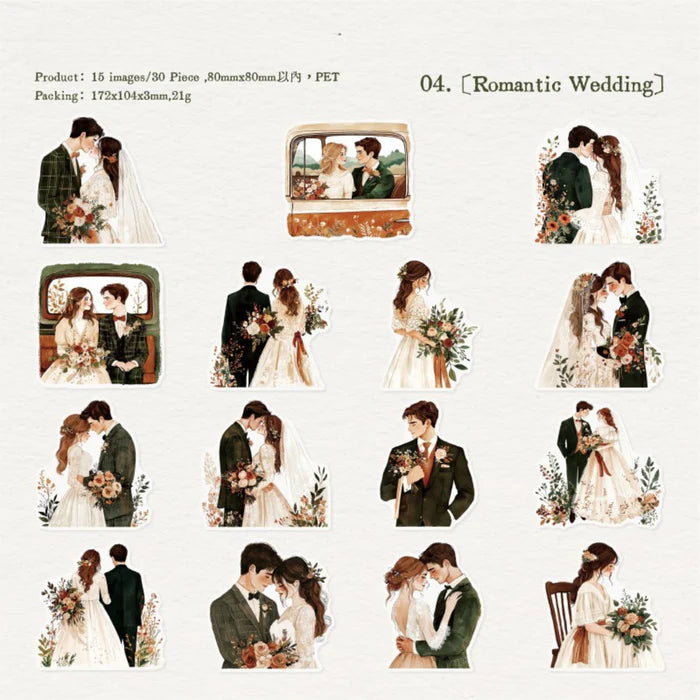 Young Lovers PET Stickers