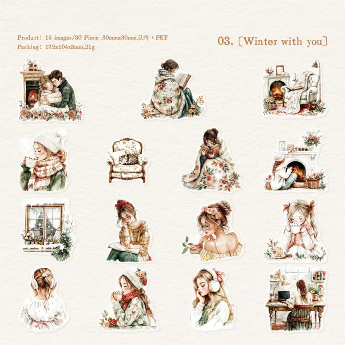 Young Lovers PET Stickers