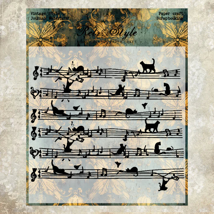 Botanical Silicone Stamps Butterfly Sonata Retro Wall Rose