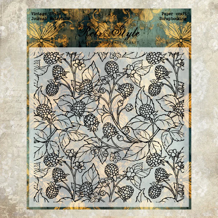 Botanical Silicone Stamps Butterfly Sonata Retro Wall Rose