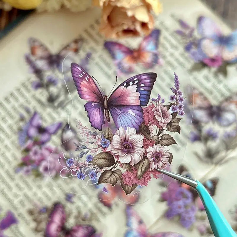 Butterfly Pattern Stickers – 30pcs DIY Decorative Pack