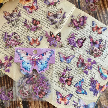 Butterfly Pattern Stickers – 30pcs DIY Decorative Pack